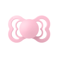 Pacifier BIBS Supreme Baby Pink Silicone– Natural, BPA-Free 0-6