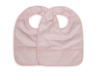 Bib Waterproof Snake Pale Pink (2pack)