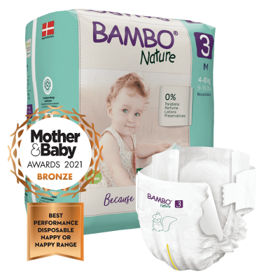 Bambo Nature Еко Пелени, размер 3, 4-8кг. - 1