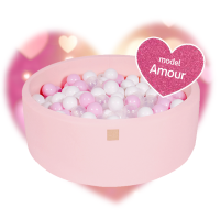MeowBaby® Baby Foam Ball Pit 30cm, Model Amour