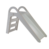 Wooden Slide for Children 87x46cm Indoor, Gray