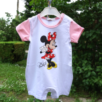 Бебешко гащеризонче за момиче  Мини Маус 68 см. в бял цвят