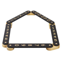 Дървена баланс пътека от 5 елемента в черен цвят